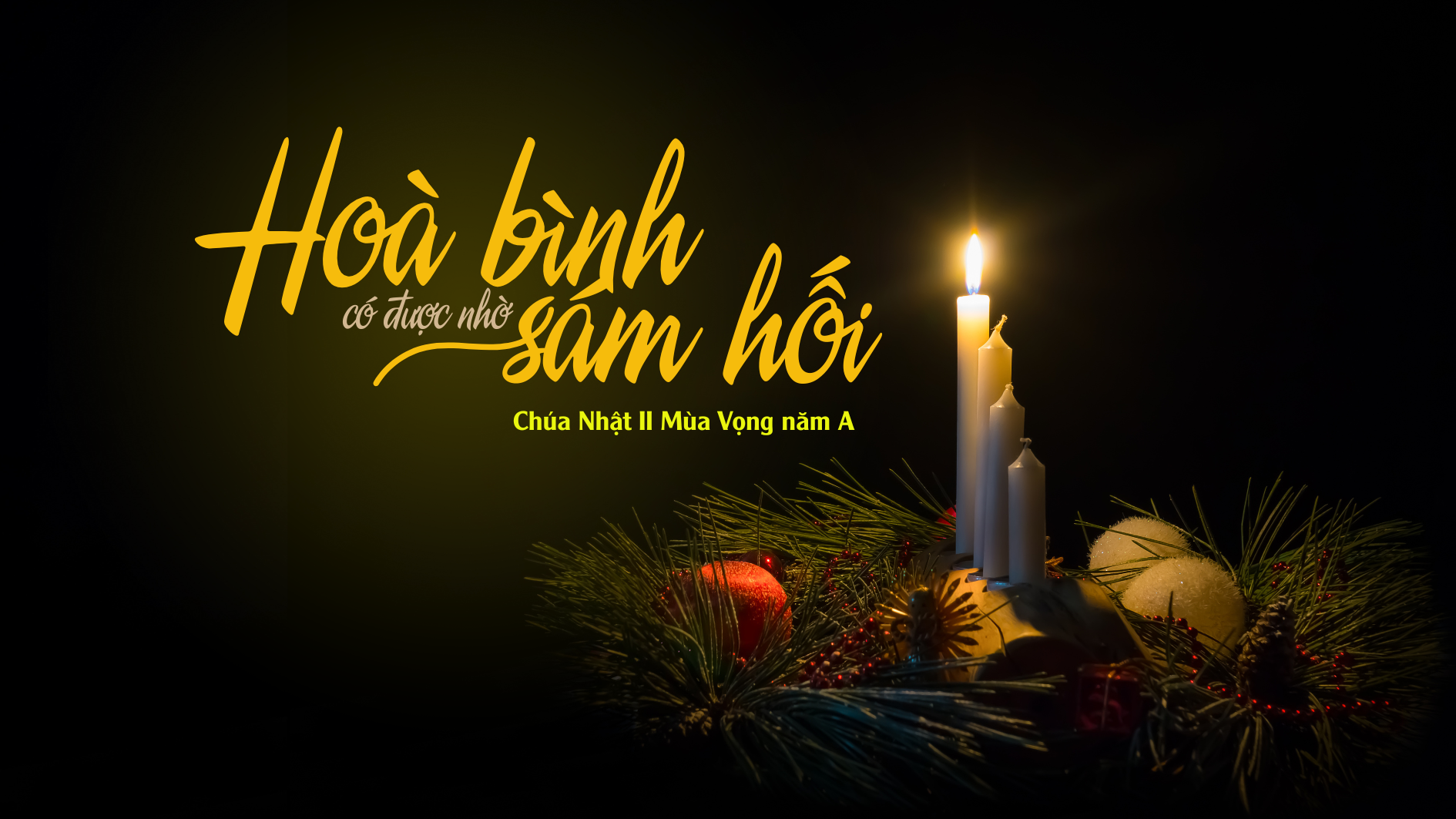 Hoà bình có được nhờ sám hối